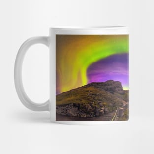 Aurora borealis, Iceland (C024/8602) Mug